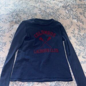 Brandy Melville Kids Navy Long Sleeve Tee